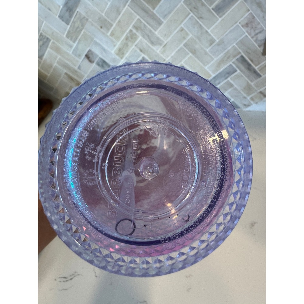 Starbucks Studded Tumbler Unisex 24oz Iridescent Purple Christmas Gift - Picture 3 of 4